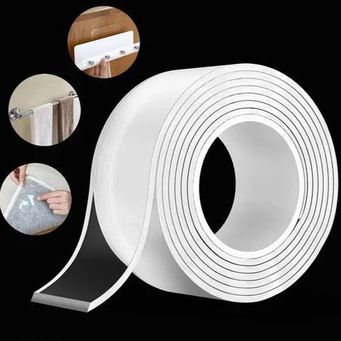 Ivy Grip Tape – Reusable Nano Double-Sided Tape for Wall Mounting, Home, Kitchen, and Office Use