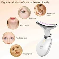 LED Facial Lifting Massager – EMS Microcurrent Therapy & Hot Compress – USB Rechargeable
